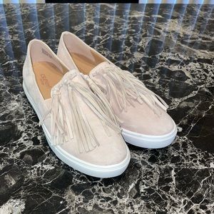 Crown Vintage Fringe Slip On Shoes